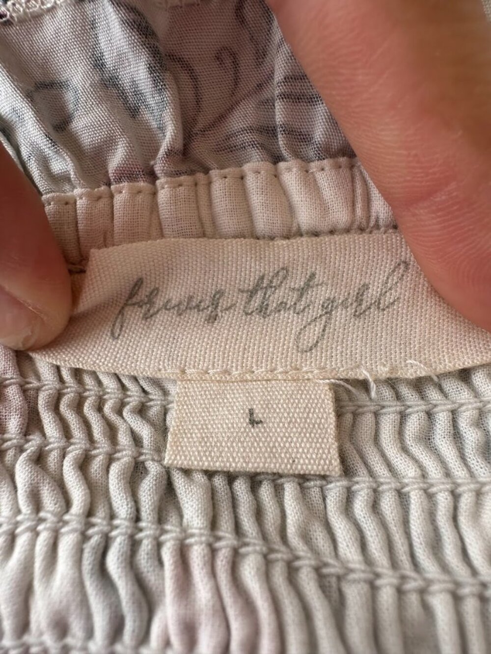 Anthropologie Forever That Girl Strapless Mini Dress L Floral Ruffle Boho - Picture 7 of 13